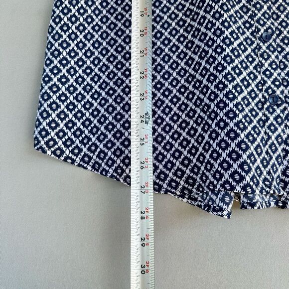 🎉5 for $45 🎉 Zac Rachel Top Blouse Shirt Size XL Navy - Picture 6 of 9